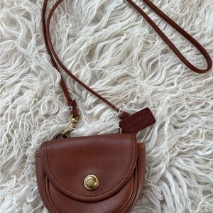 Vintage Coach British Tan Mini Belt Bag